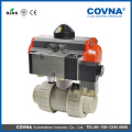 Multifunctional plastic pneumatic actuator ball valve factory price